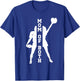 Mom of Both Proud Football and Cheer Mom T-Shirt - T-Shirt | Royal