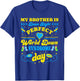 Brother Down Right Perfect World Down Syndrome Day 2024 Cute T-Shirt - T-Shirt | Royal