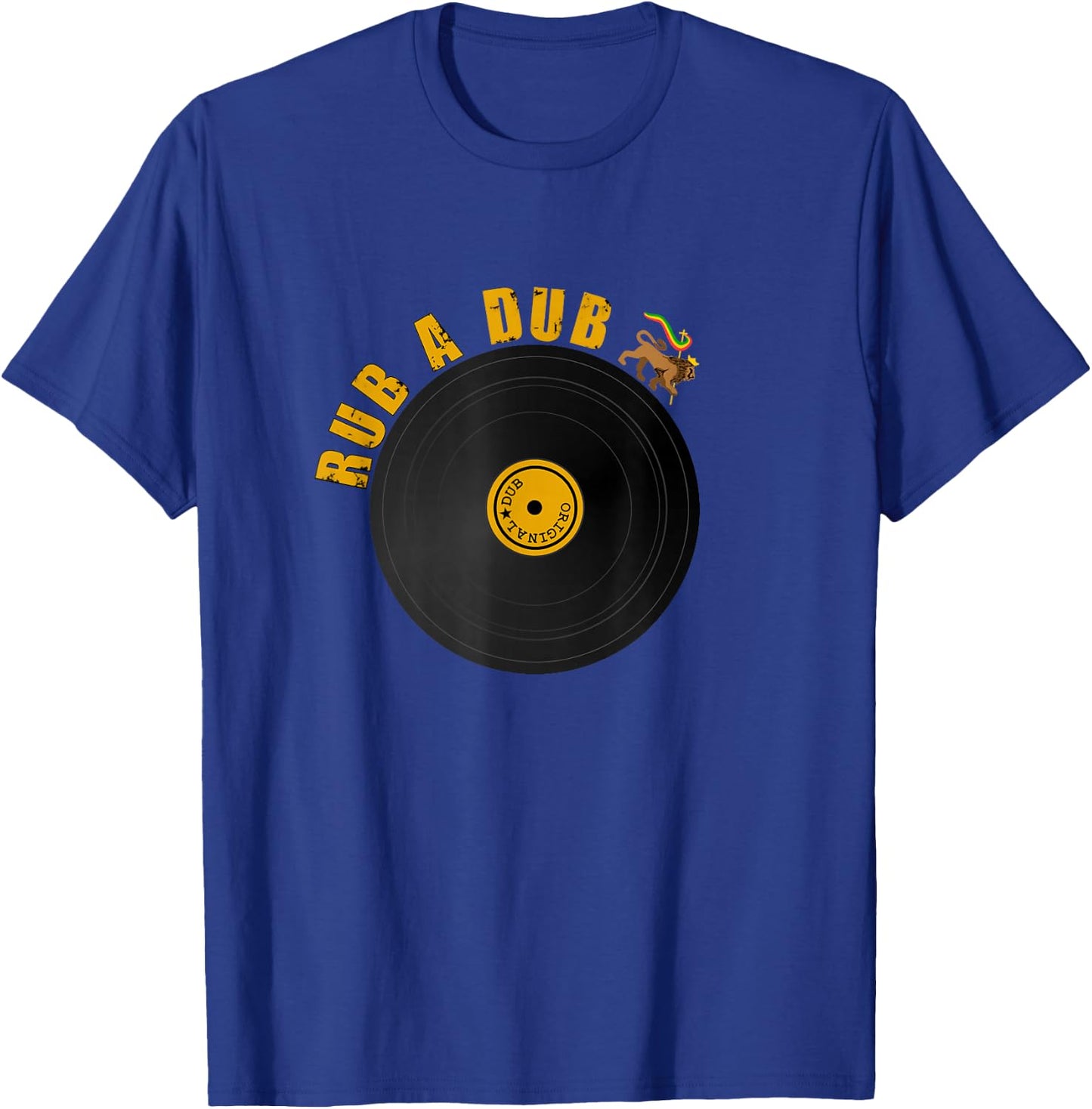 Rub A Dub Reggae Record T-Shirt - T-Shirt | Royal