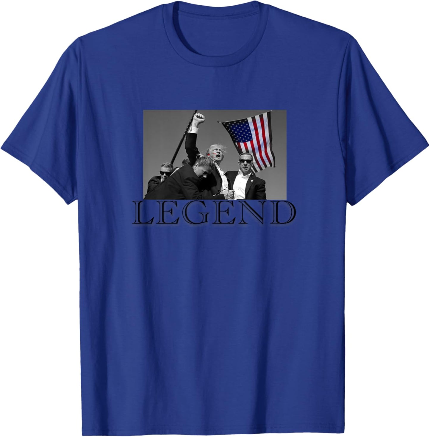 President Donald Trump 2024 Legend USA Patriotic T-Shirt - T-Shirt | Royal