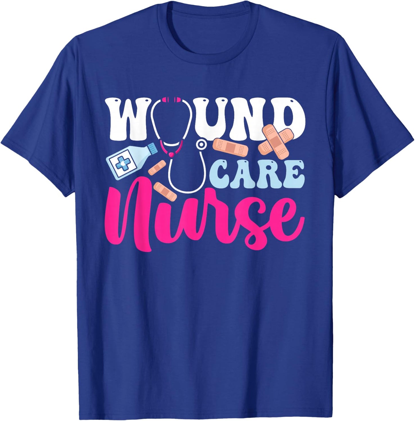 Wound Care Nurse WOCN Certified Registered Nurse , Small, Black T-Shirt - T-Shirt | Royal