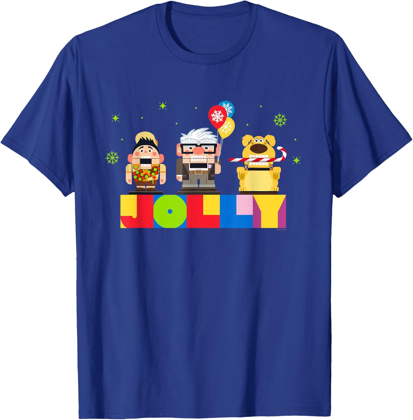 Disney and Pixar’s Up Christmas Holiday Jolly Nutcrackers T-Shirt - T-Shirt | Royal