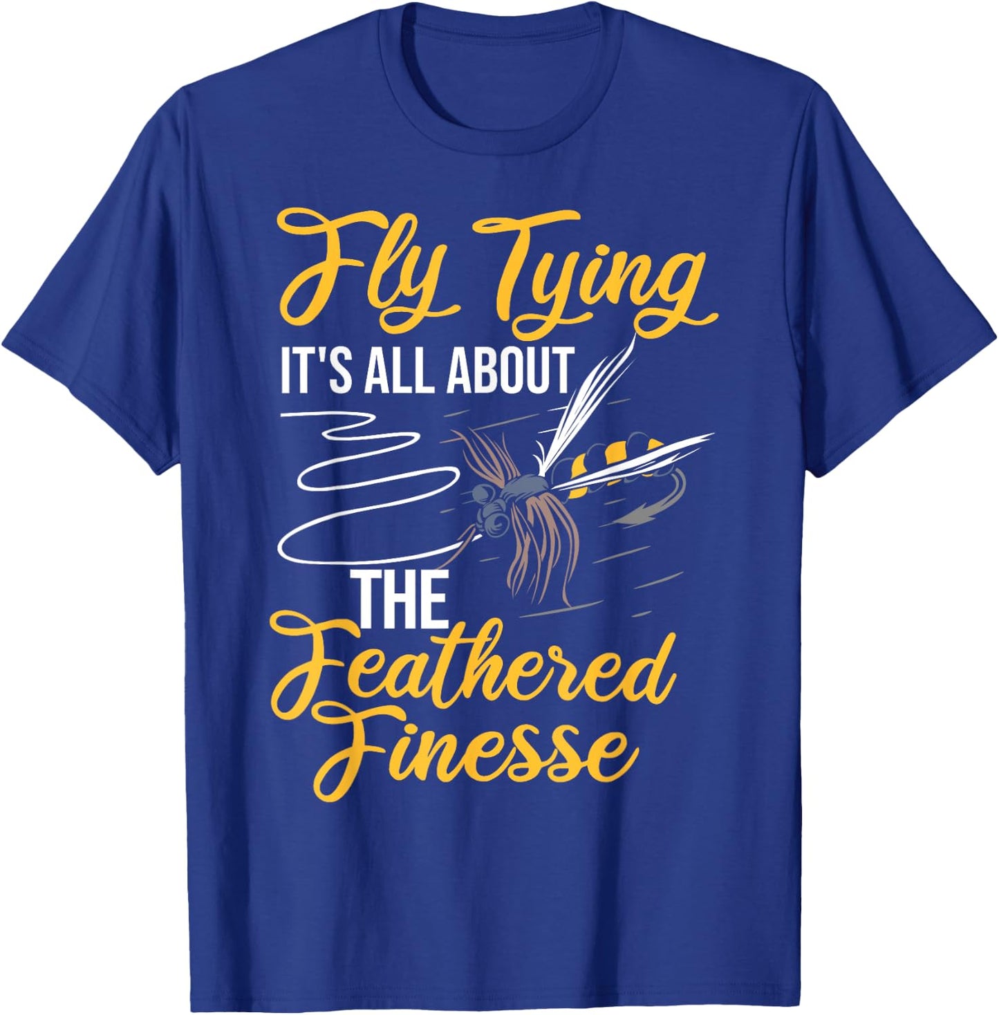 Brook Trout Fishing Fisherman Fish Fly Fishing Dry Fly Tying T-Shirt - T-Shirt | Royal