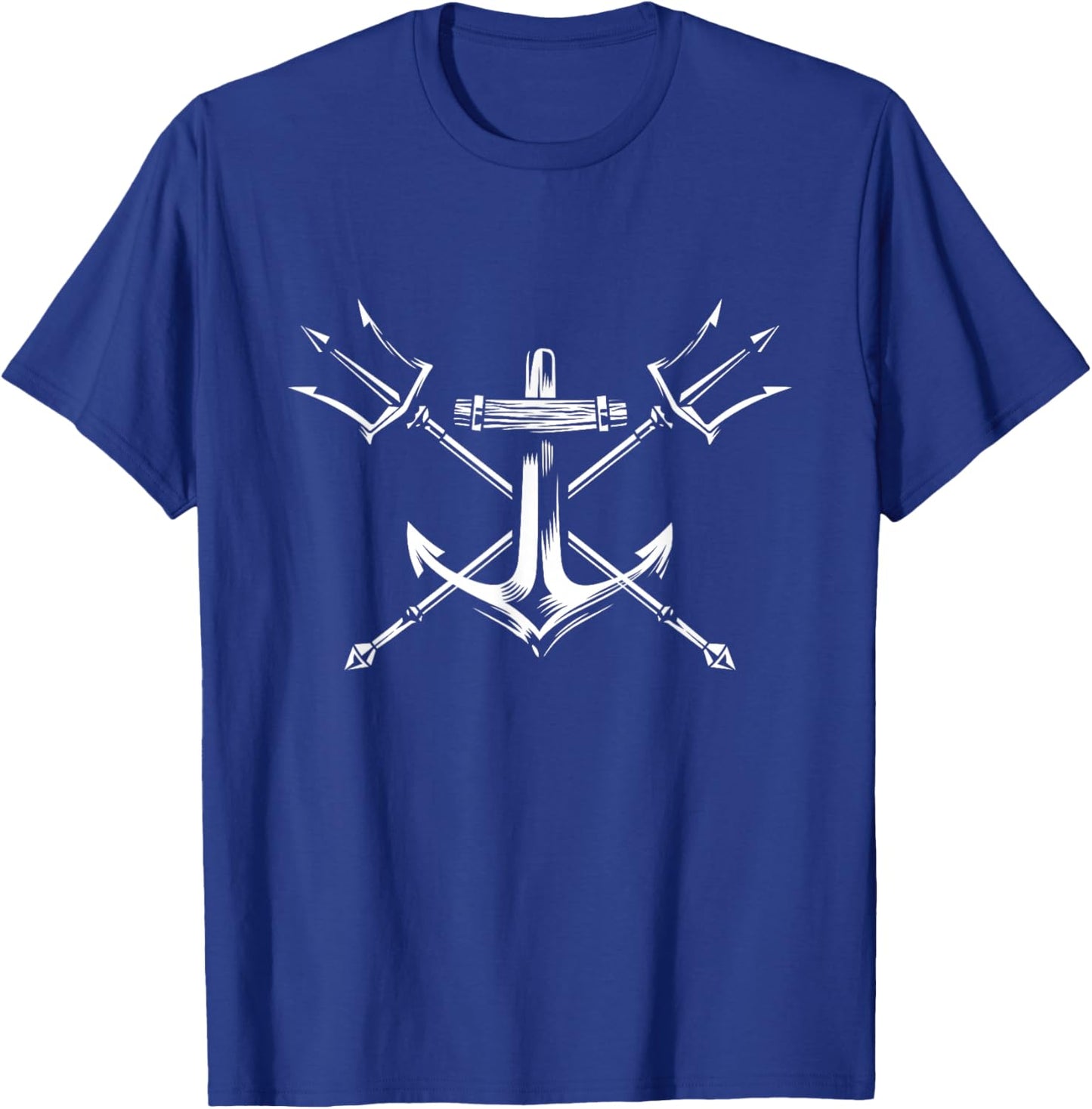 Poseidon Trident Shirt Lord of the Sea Greek Nautical Anchor T-Shirt - T-Shirt | Royal