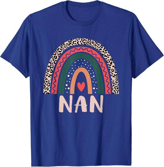 Nan Rainbow Grandma Grandmother Women Mothers Day Nan T-Shirt - T-Shirt | Royal