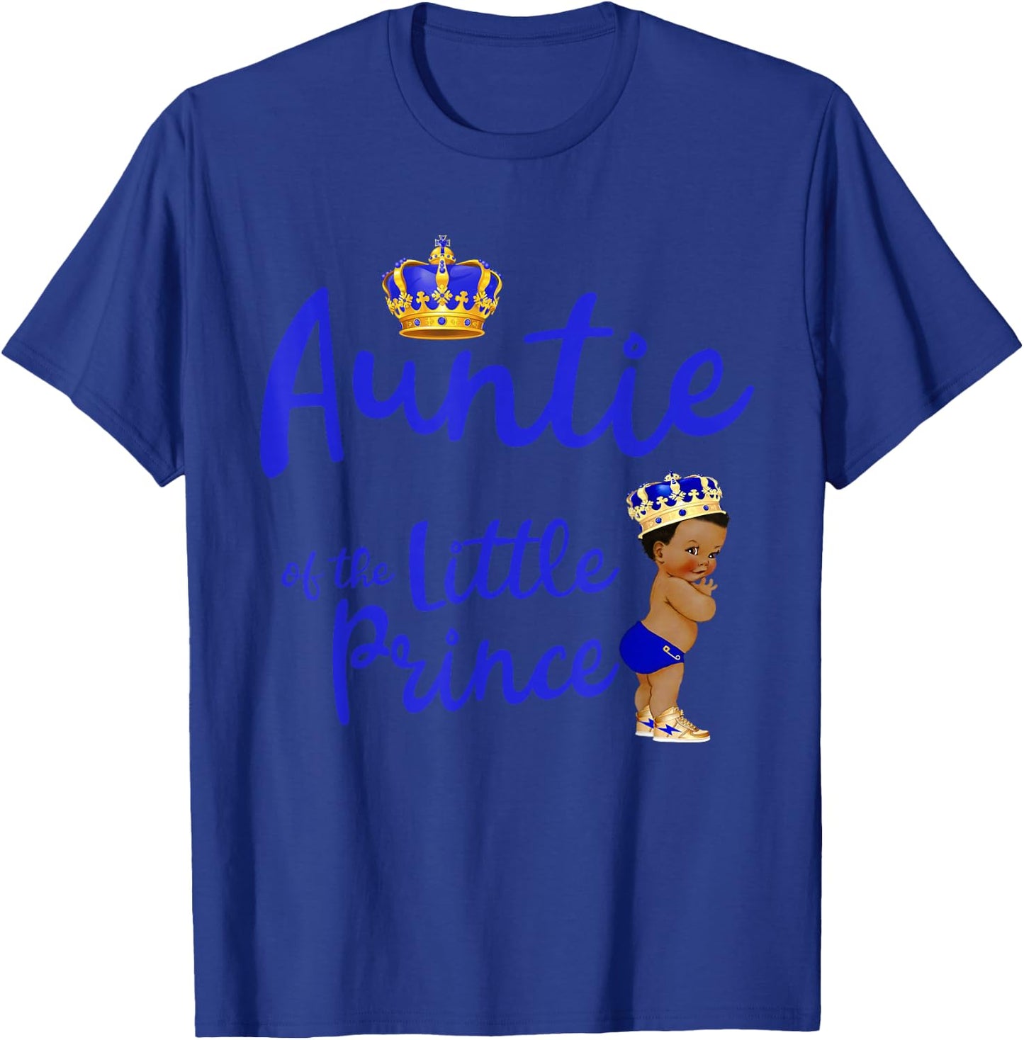 Auntie Of The Birthday Prince Boy Bday Party Idea T-Shirt - T-Shirt | Royal