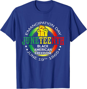 Juneteenth African American Freedom 1865 Black History Month T-Shirt - T-Shirt | Royal