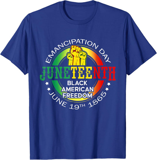 Juneteenth African American Freedom 1865 Black History Month T-Shirt - T-Shirt | Royal