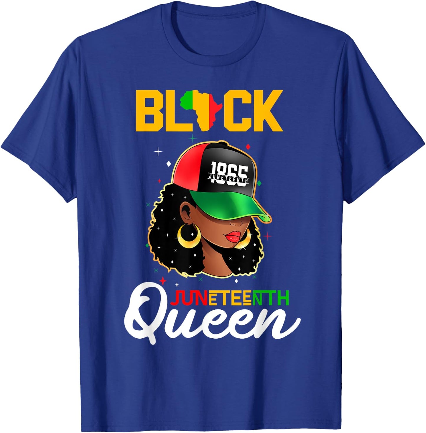 1865 Juneteenth Black Queen T-Shirt - T-Shirt | Royal