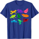Poison Dart Frogs Amphibians Exotic Animal Colored Frogs T-Shirt - T-Shirt | Royal