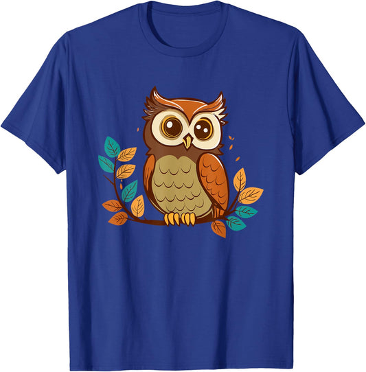 Cartoonize Owl - Owlet Birds Animal Nature Lover Ornithology T-Shirt - T-Shirt | Royal
