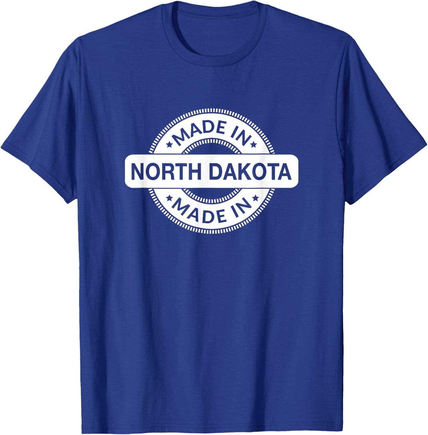 North Dakota - Made in North Dakota Label - Classic T-Shirt - T-Shirt | Royal
