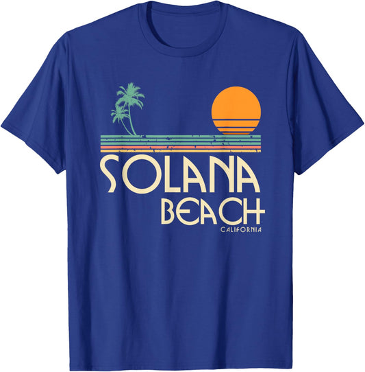Solana Beach California T-Shirt - T-Shirt | Royal