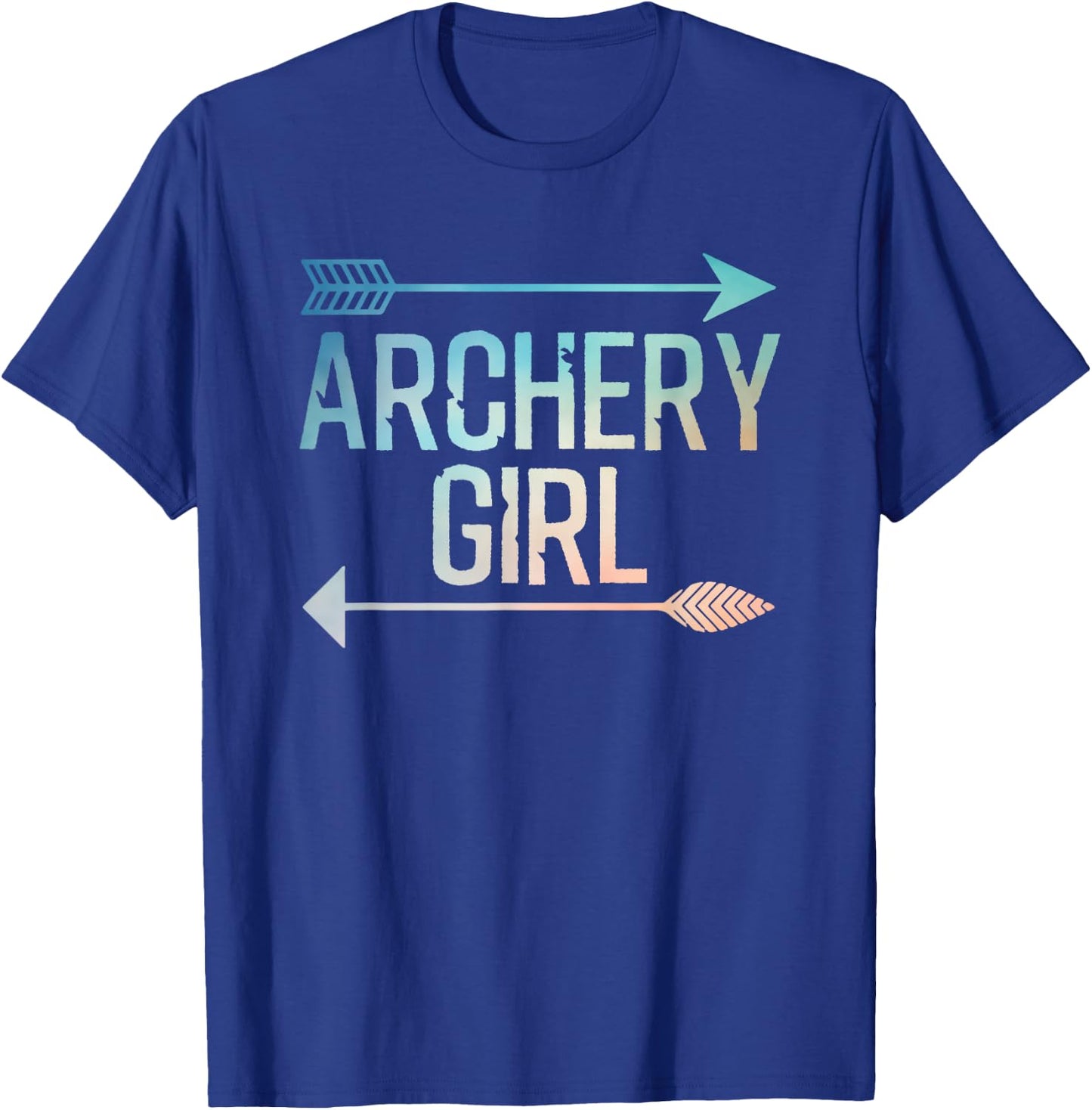 Cool Archery Art for Girls Women Crossbow Bow Hunting Archer T-Shirt - T-Shirt | Royal