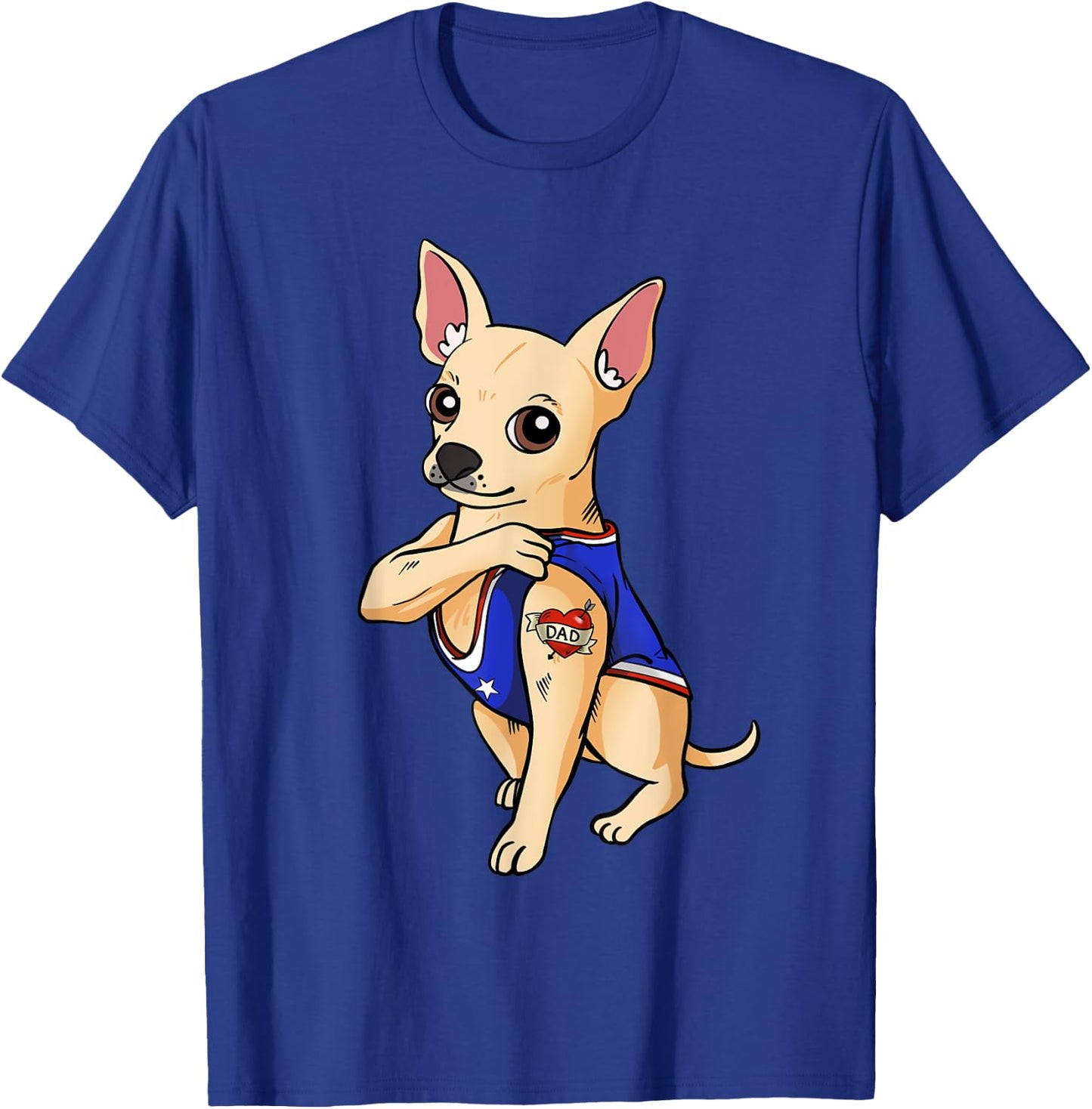 Chihuahua Dog Love Dad Puppy Owner Chi-chi Men Women Kids T-Shirt - T-Shirt | Royal