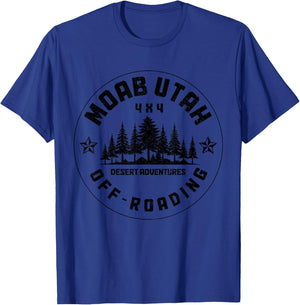 Moab Utah Off Roading 4x4 Vintage Off-Road T-Shirt - T-Shirt | Royal