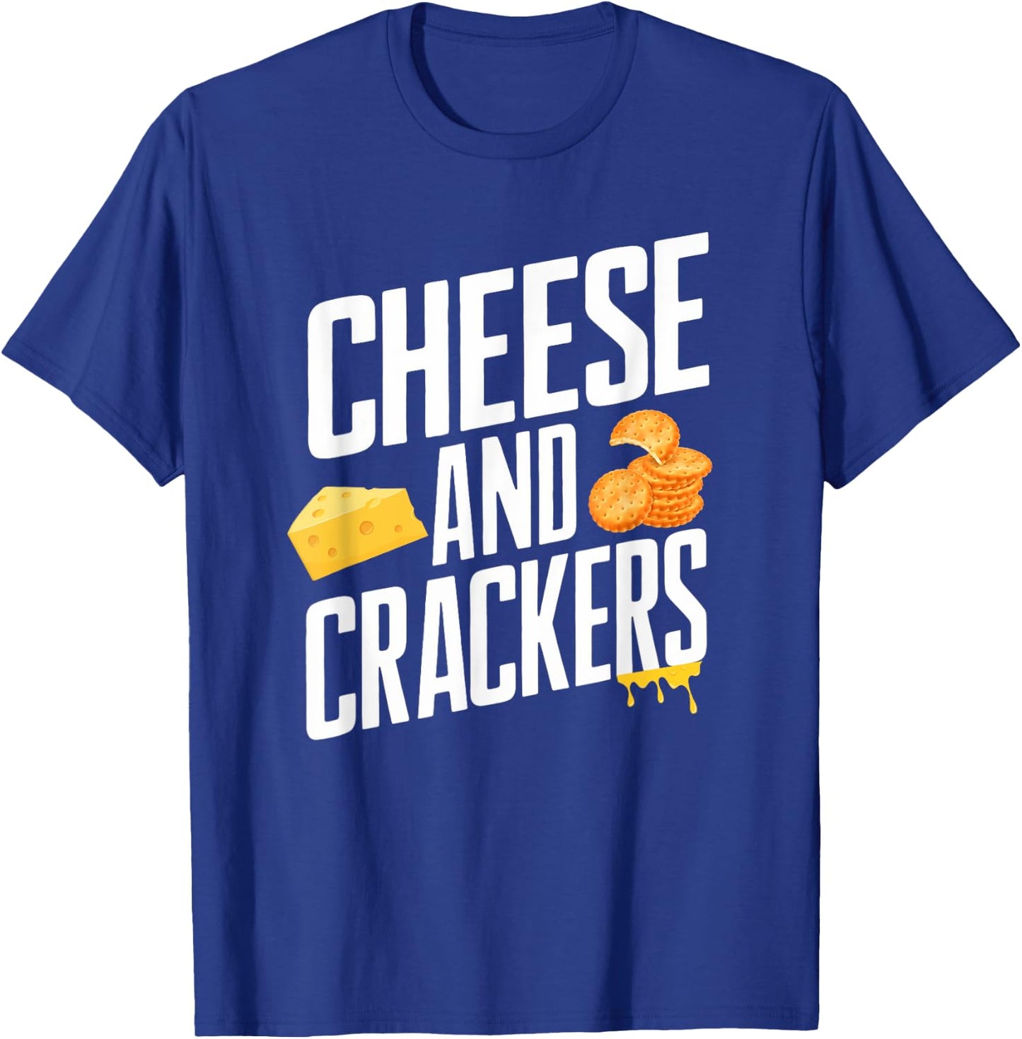 Vintage Crackers and Cheese Halloween Couple Design T-Shirt - T-Shirt | Royal
