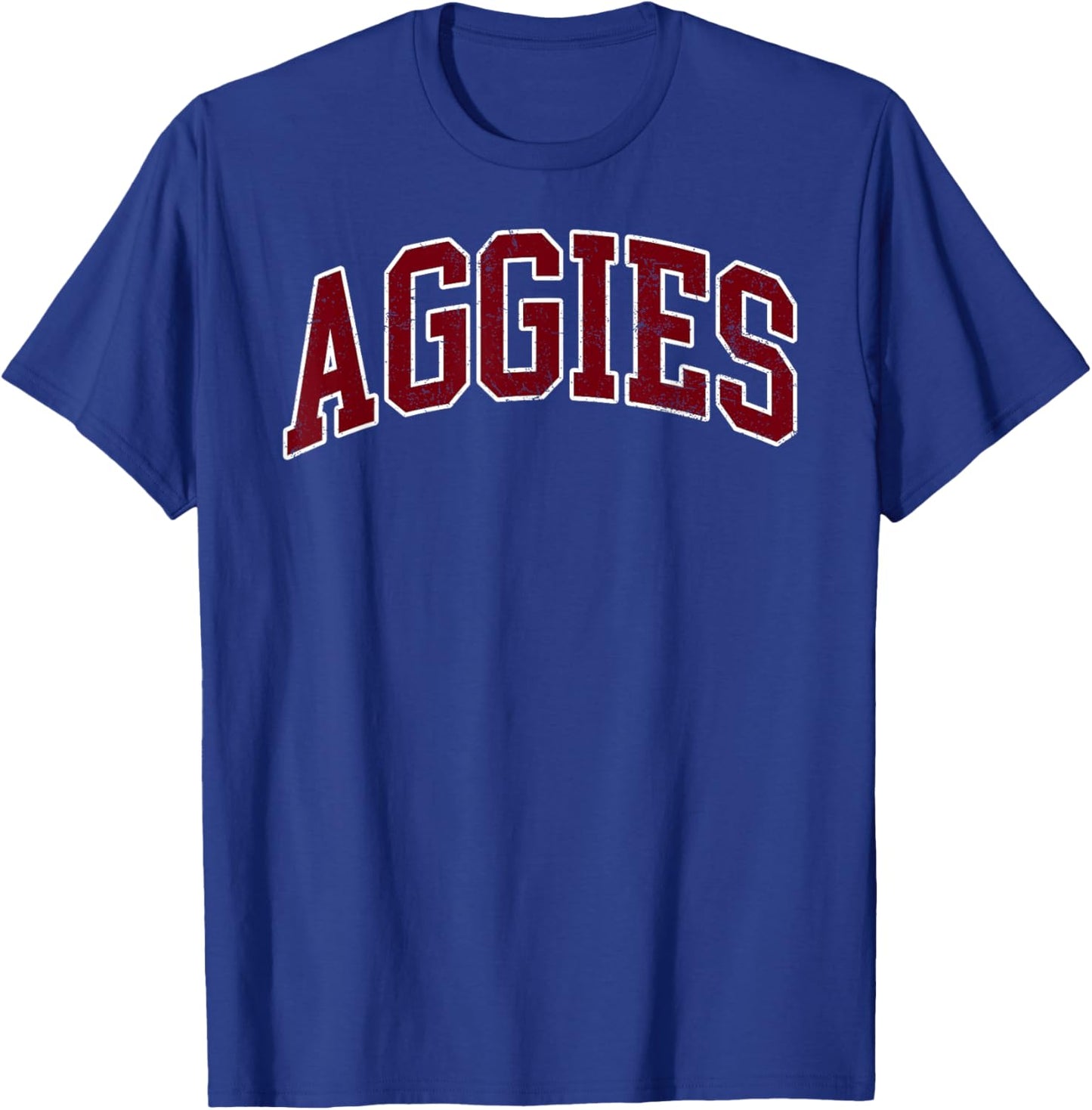 Retro Personalized Aggies-Red T-Shirt - T-Shirt | Royal