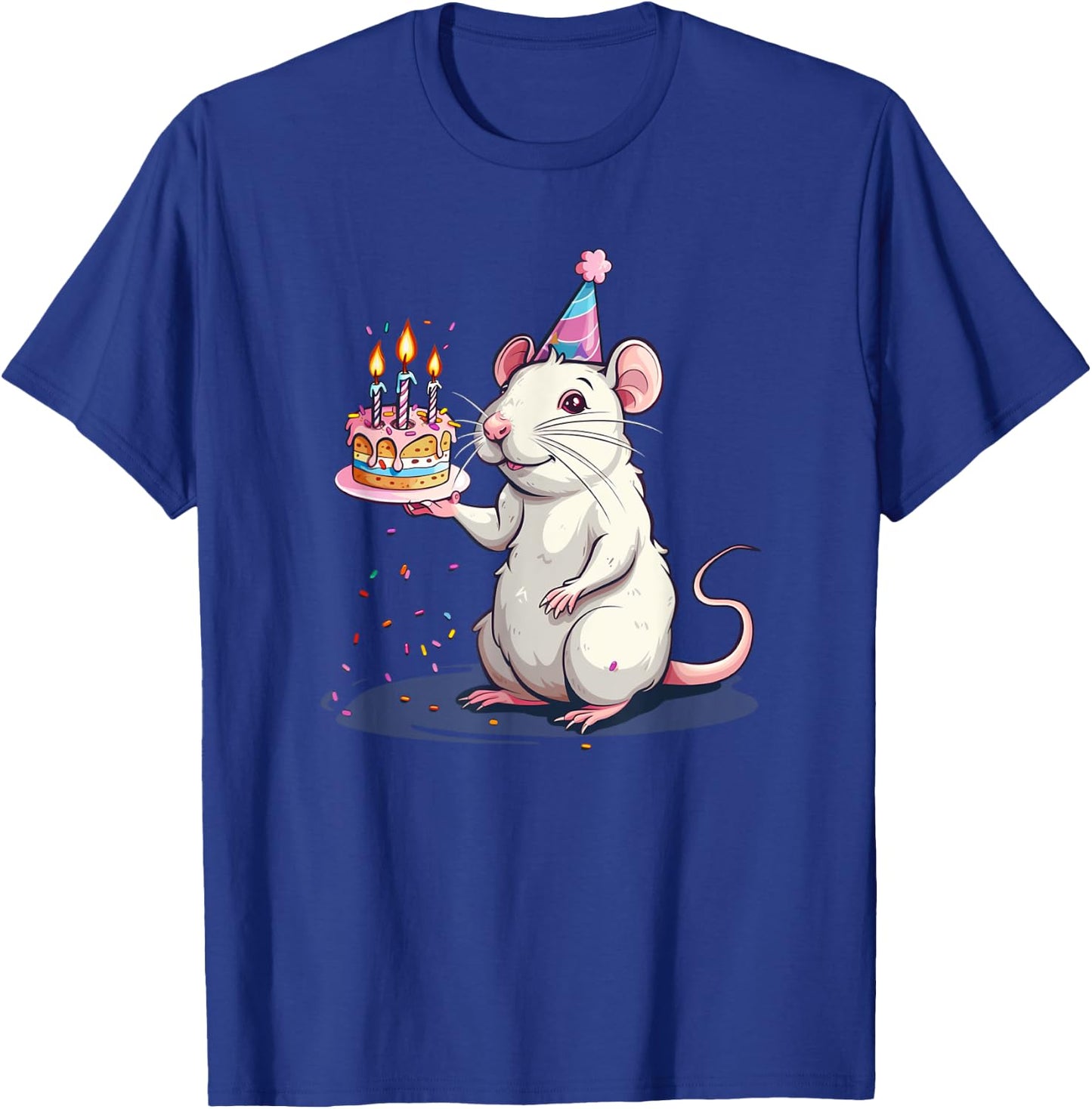 Happy Birthday Rat with B-Day Cake Costume T-Shirt - T-Shirt | Royal