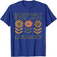 Groovy Support Your Local Library Book Reader Lover Bookworm T-Shirt - T-Shirt | Royal