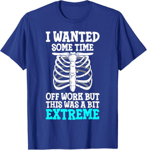 I Wanted Some Time Broken Ribs Survivor T-Shirt - T-Shirt | Royal