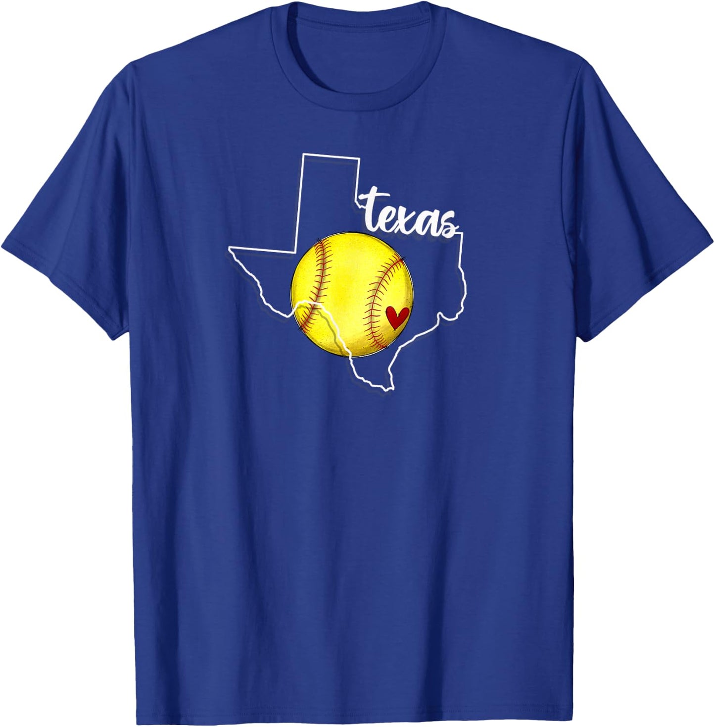 Texas Softball , Small, Black T-Shirt - T-Shirt | Royal