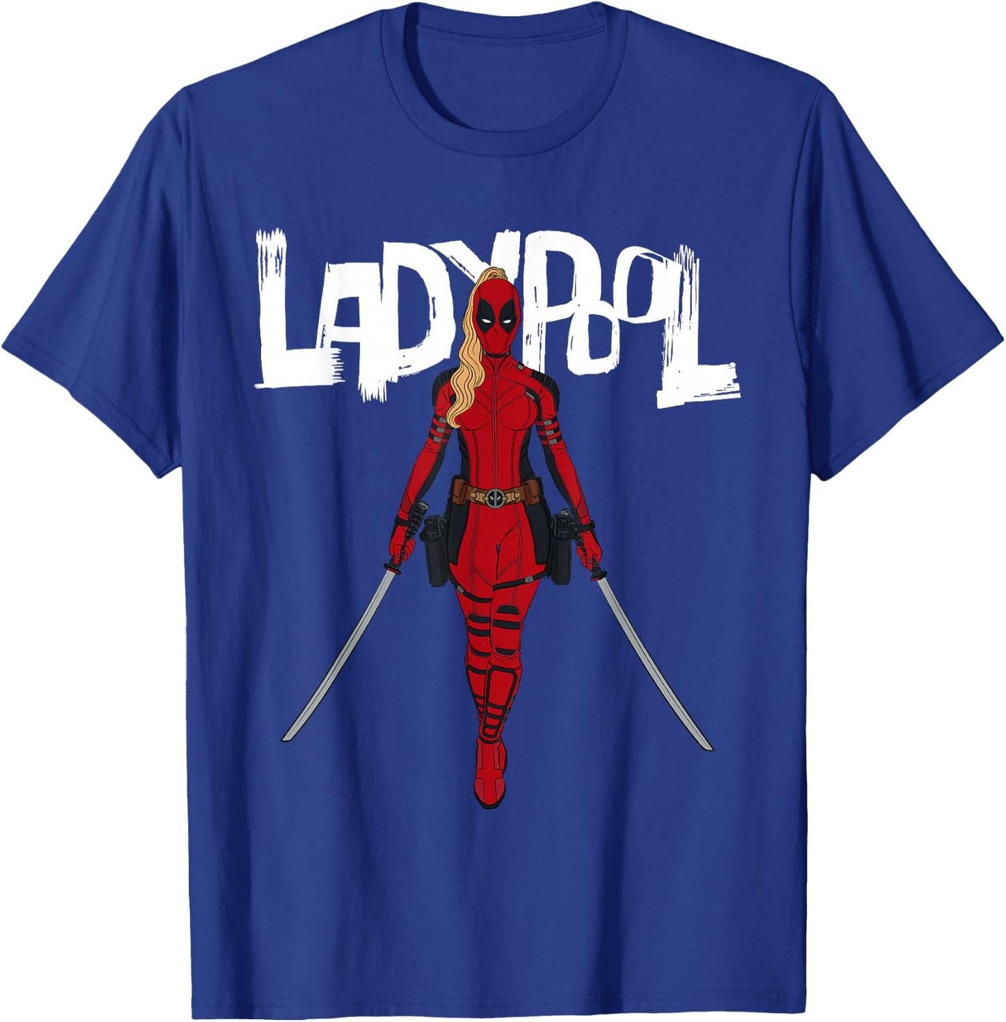 Marvel Studios Deadpool & Wolverine Ladypool with Swords T-Shirt - T-Shirt | Royal