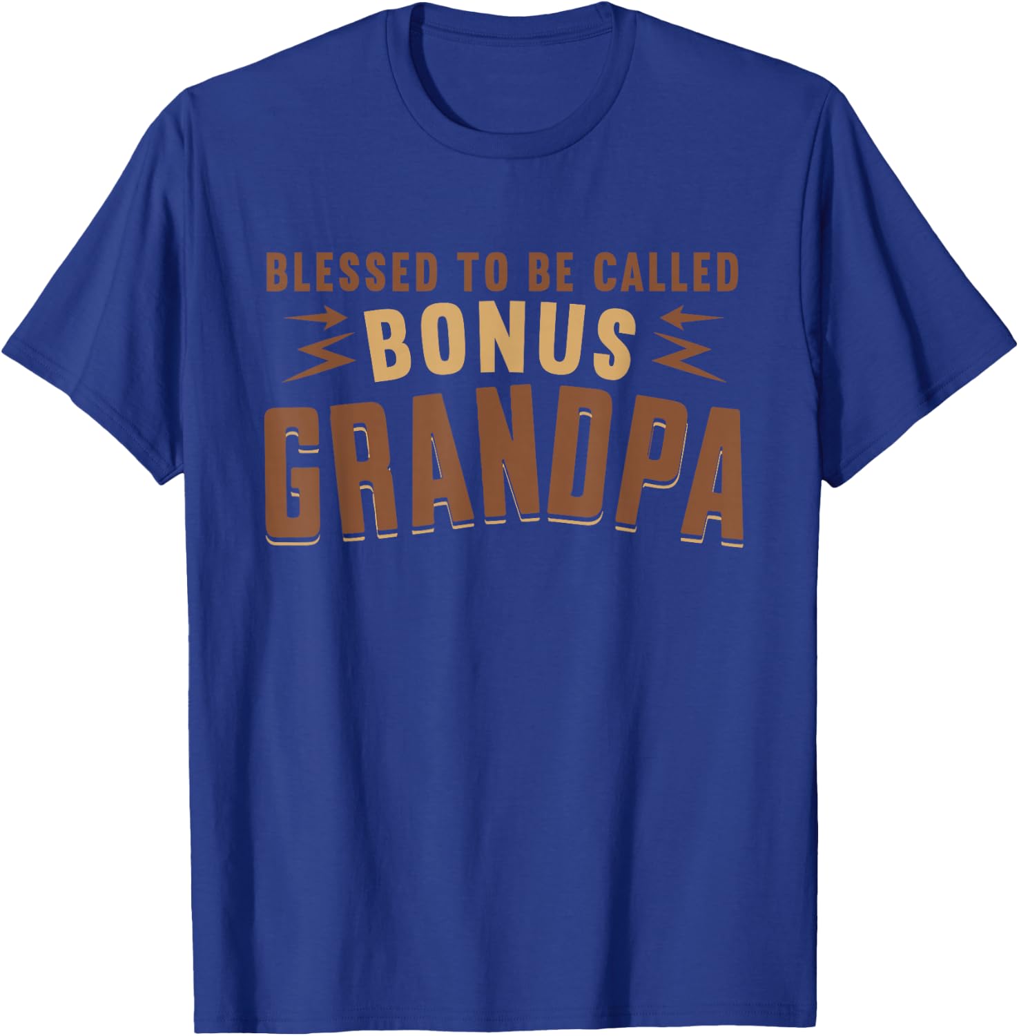 Grandfathers Day Bonus Grandpa Step Grandpa T-Shirt - T-Shirt | Royal