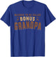 Grandfathers Day Bonus Grandpa Step Grandpa T-Shirt - T-Shirt | Royal