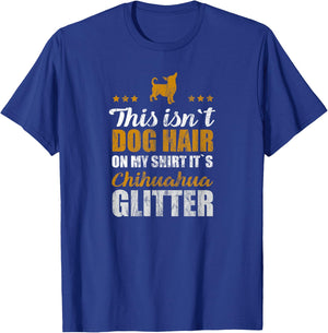 Funny Chihuahua Vintage Little Puppy Dog Dogs Glitter T-Shirt - T-Shirt | Royal