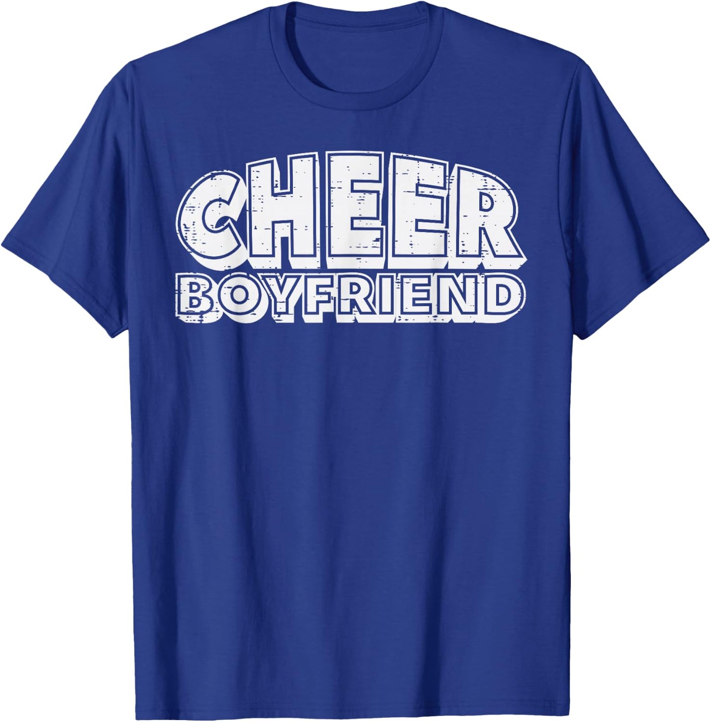 Cheerleader Cheer Boyfriend Cheerleading Bf Men Boys Teens T-Shirt - T-Shirt | Royal