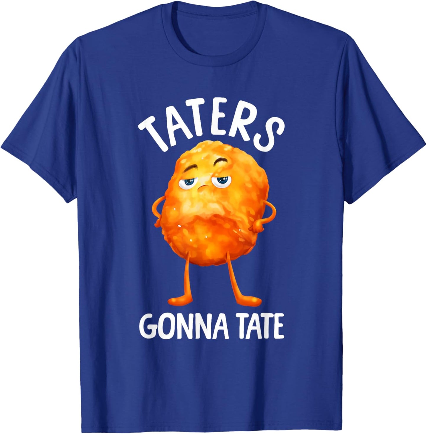 Best Tater Tot Art Women Kids Potato Tater Tot Lover T-Shirt - T-Shirt | Royal