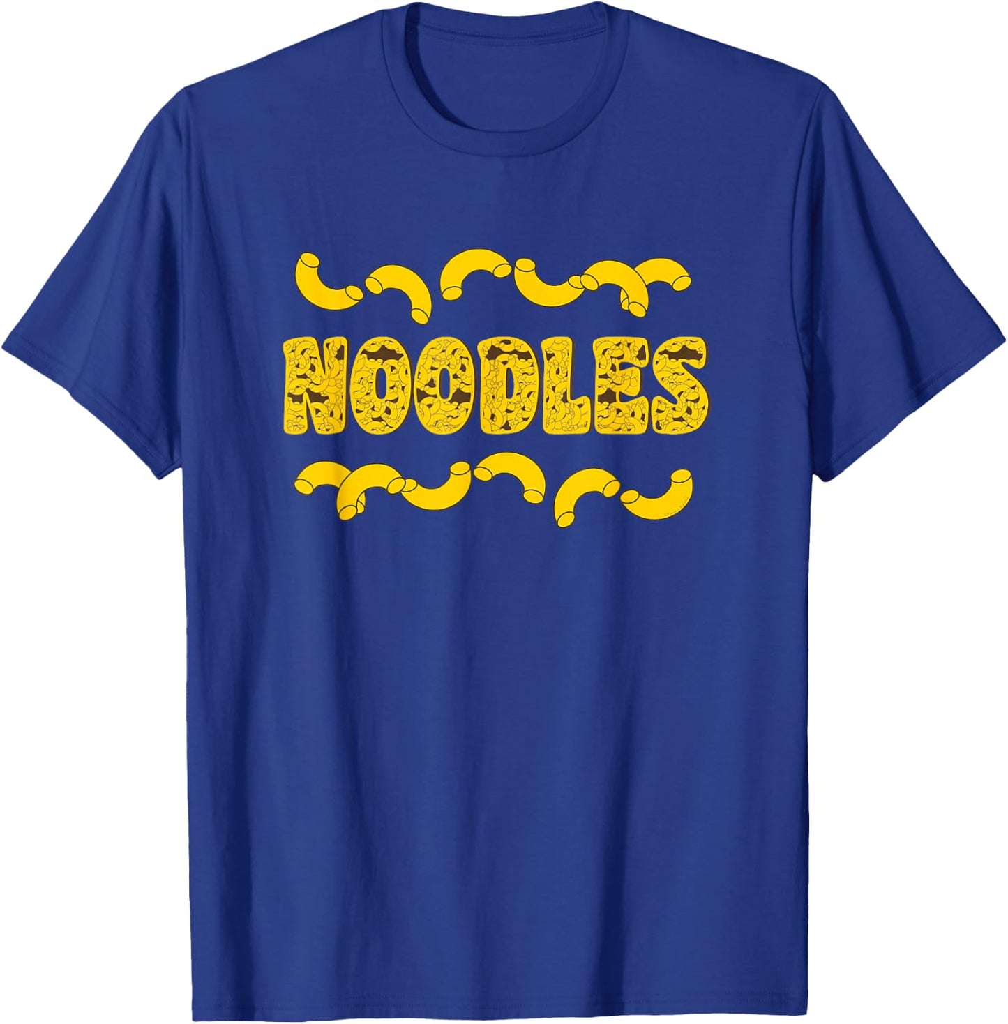 Noodles Text T-Shirt - T-Shirt | Royal