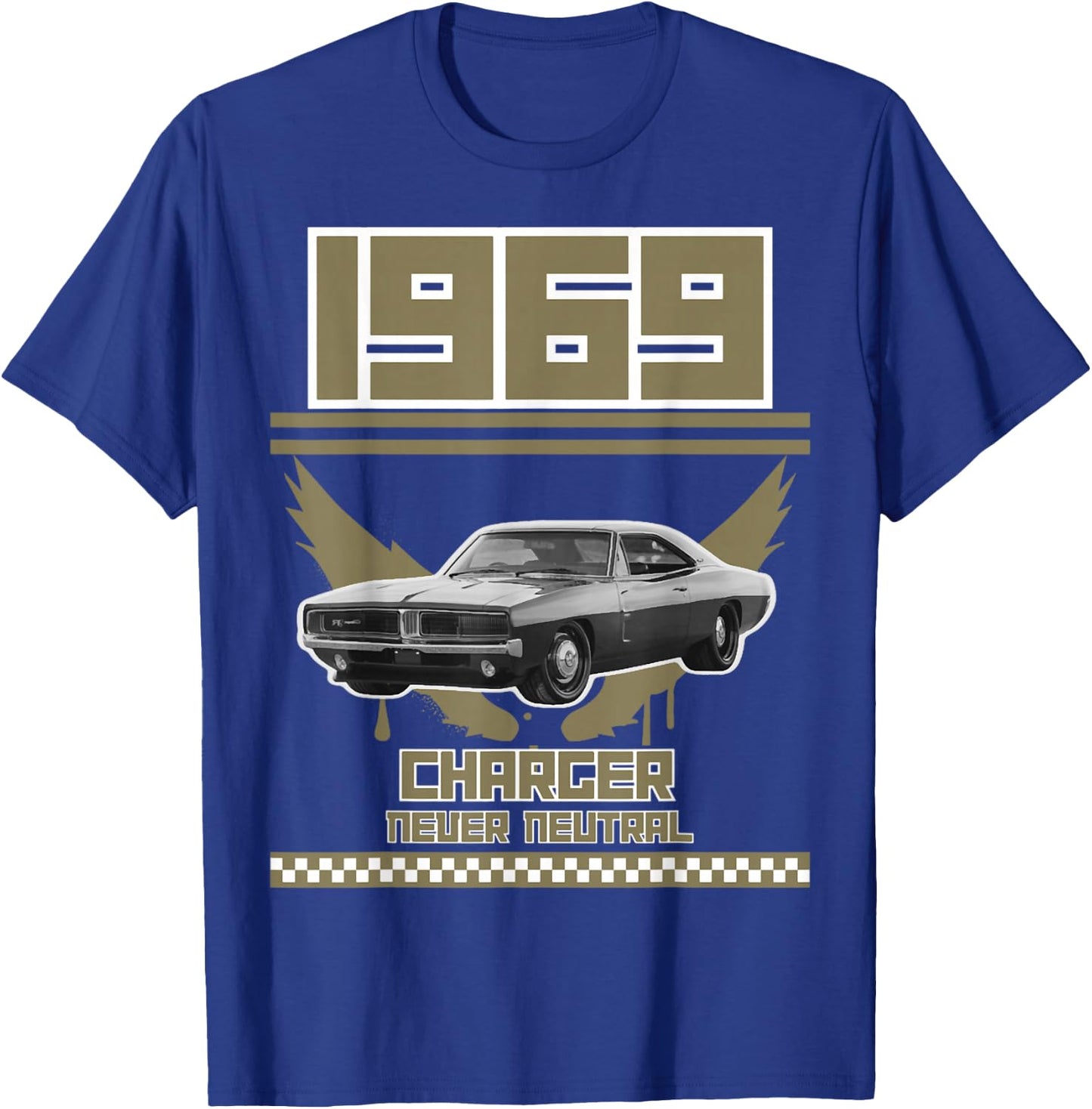 1969 69 Charger Pony Car T-Shirt - T-Shirt | Royal
