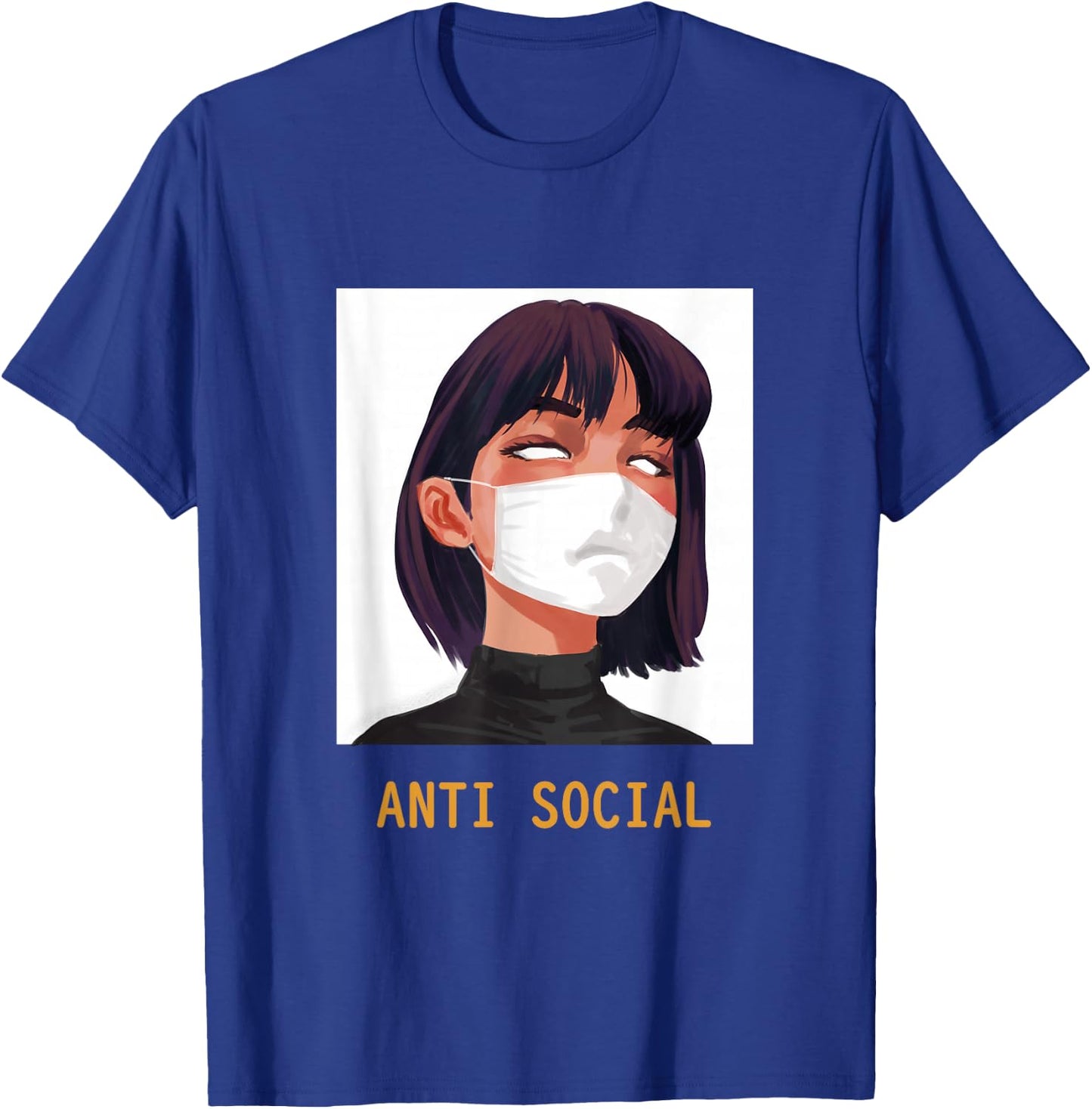 Antisocial Shirt Vaporwave Aesthetic Japanese Emo Anime Girl T-Shirt - T-Shirt | Royal
