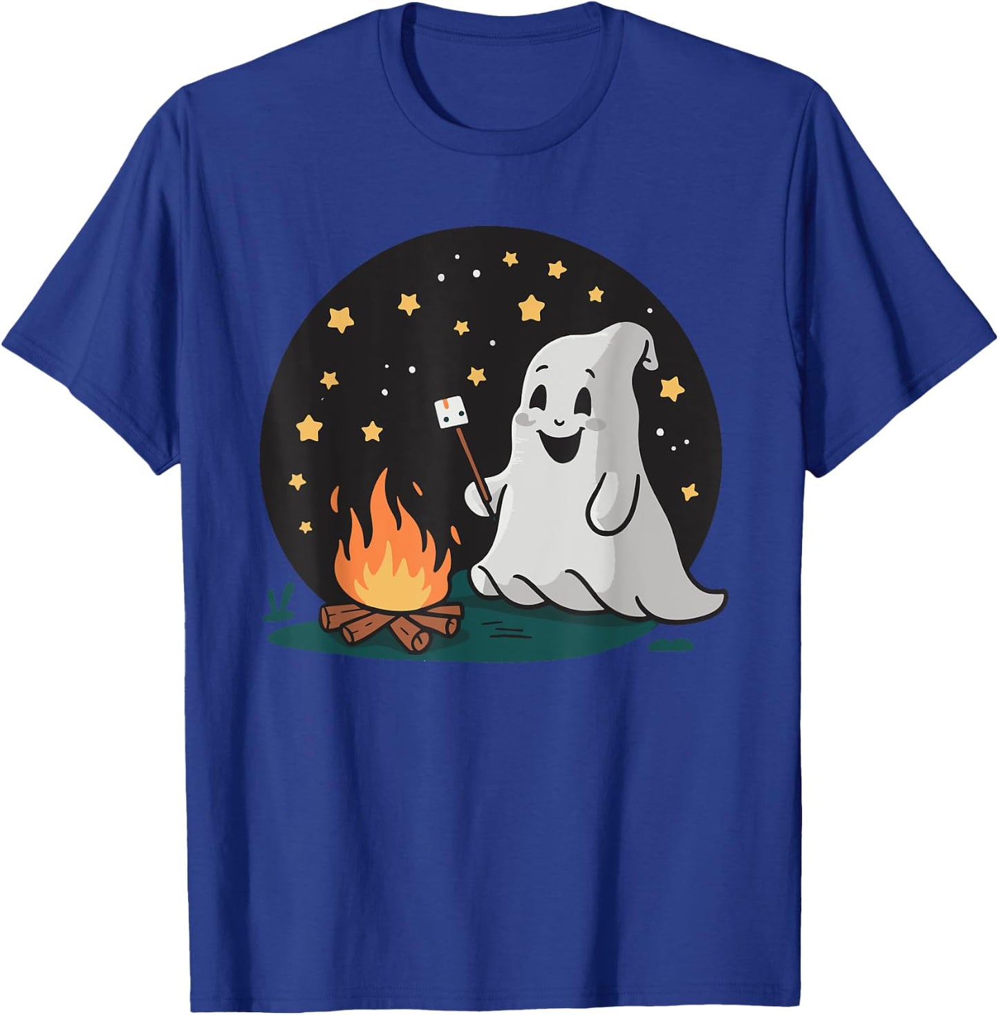 Ghost Camping T-Shirt - T-Shirt | Royal
