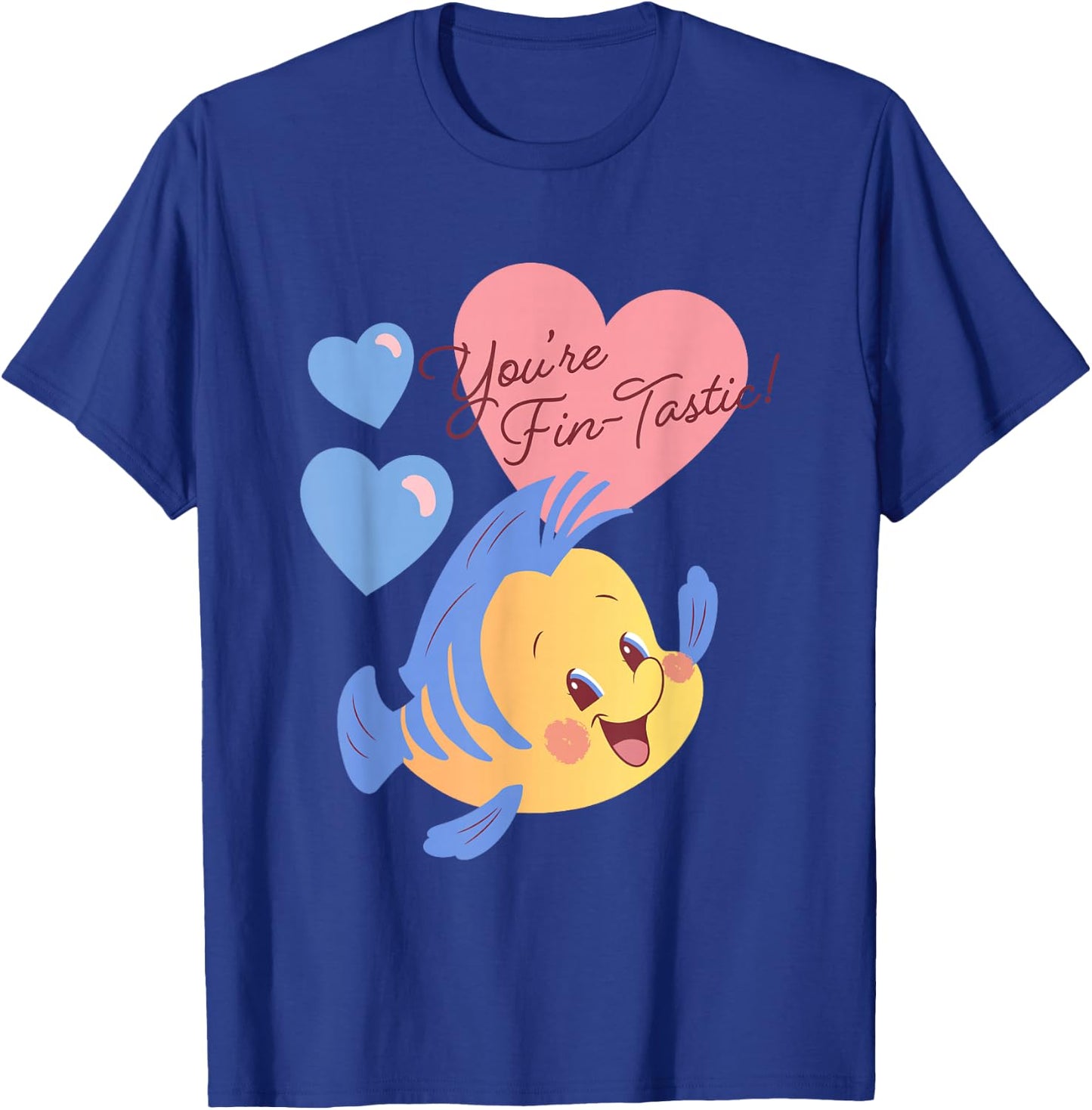 Disney The Little Mermaid Valentine's Day You're Fin-tastic! T-Shirt - T-Shirt | Royal