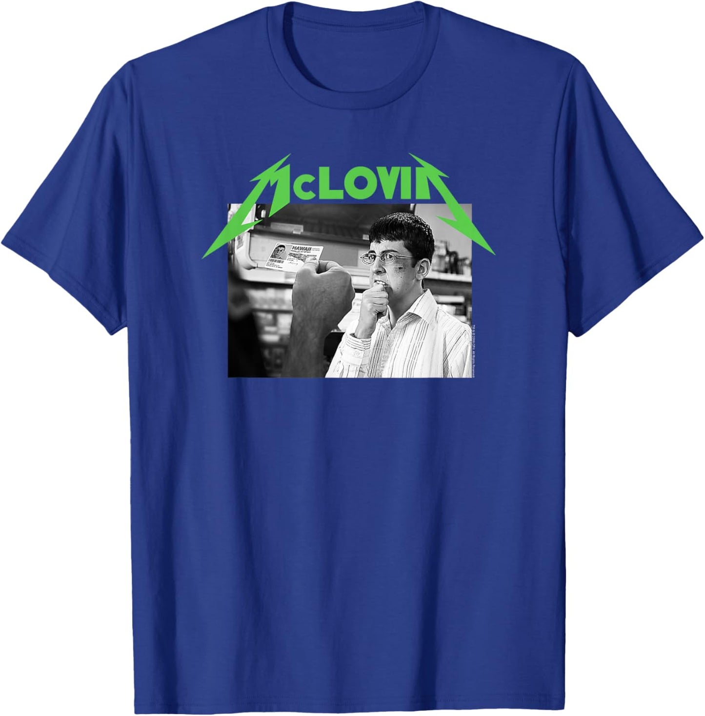 Superbad McLovin Metal T-Shirt - T-Shirt | Royal