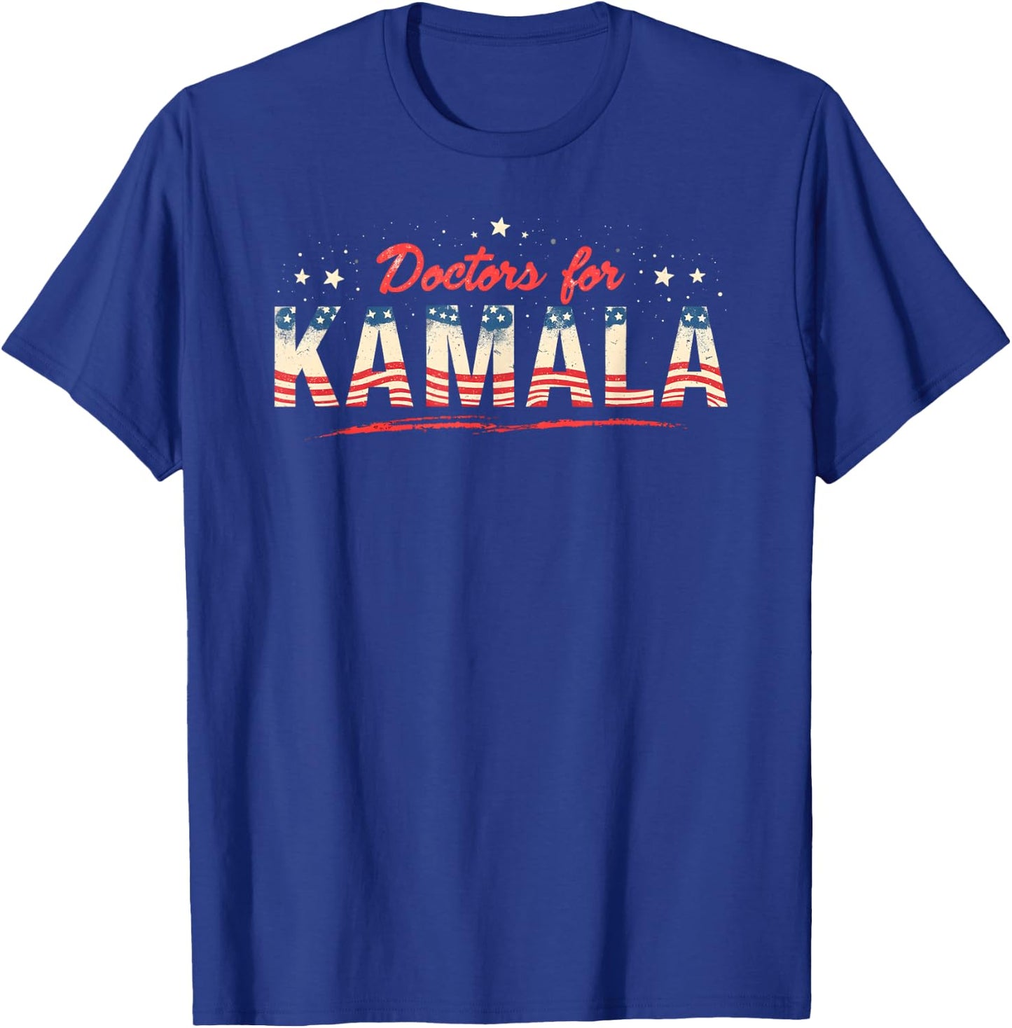 Doctors for Kamala Patriotic American Tim Walz Kamala Harris Men T-Shirt - T-Shirt | Royal