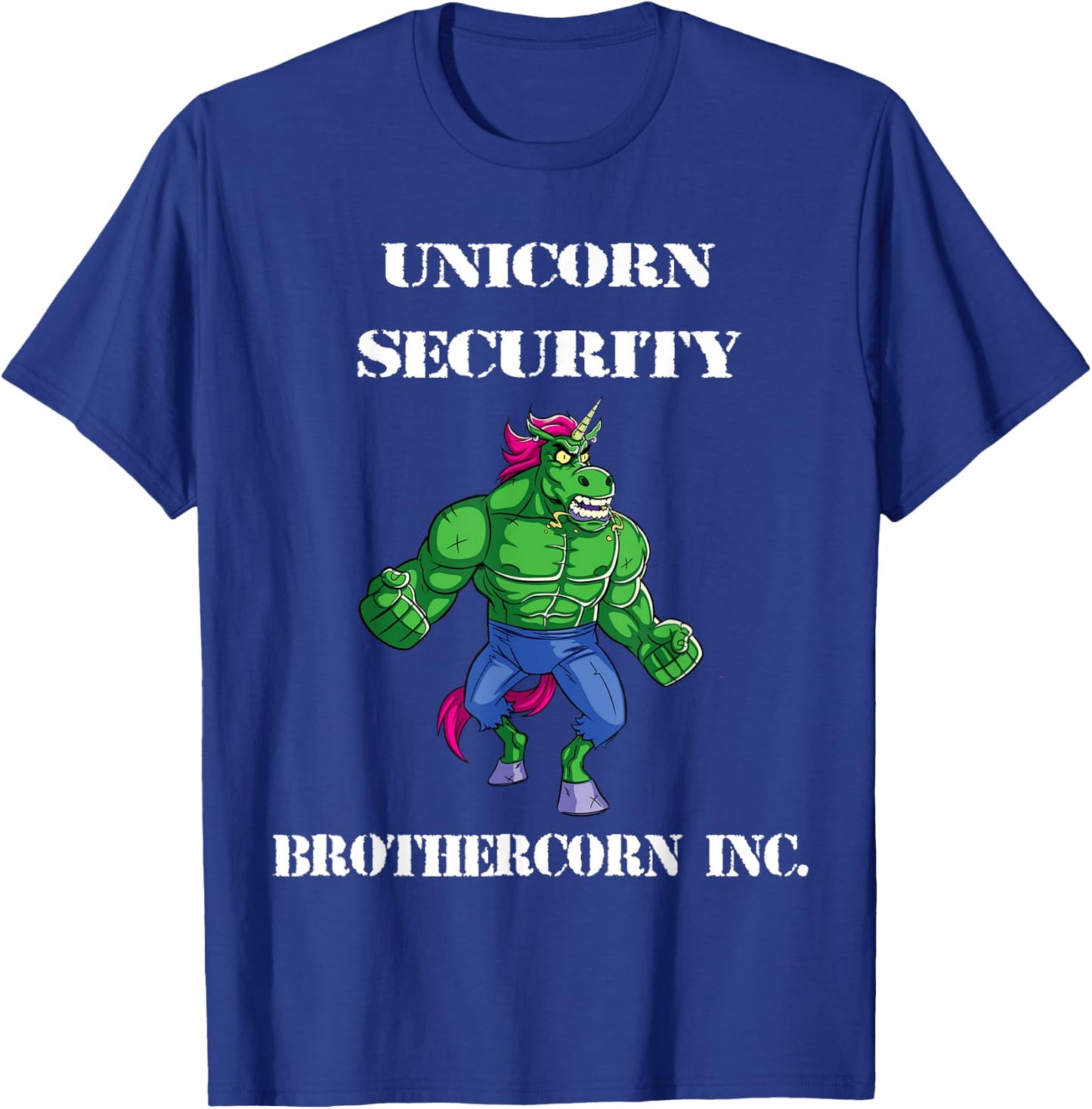 Unicorn Security Brothercorn Inc. T-Shirt - T-Shirt | Royal