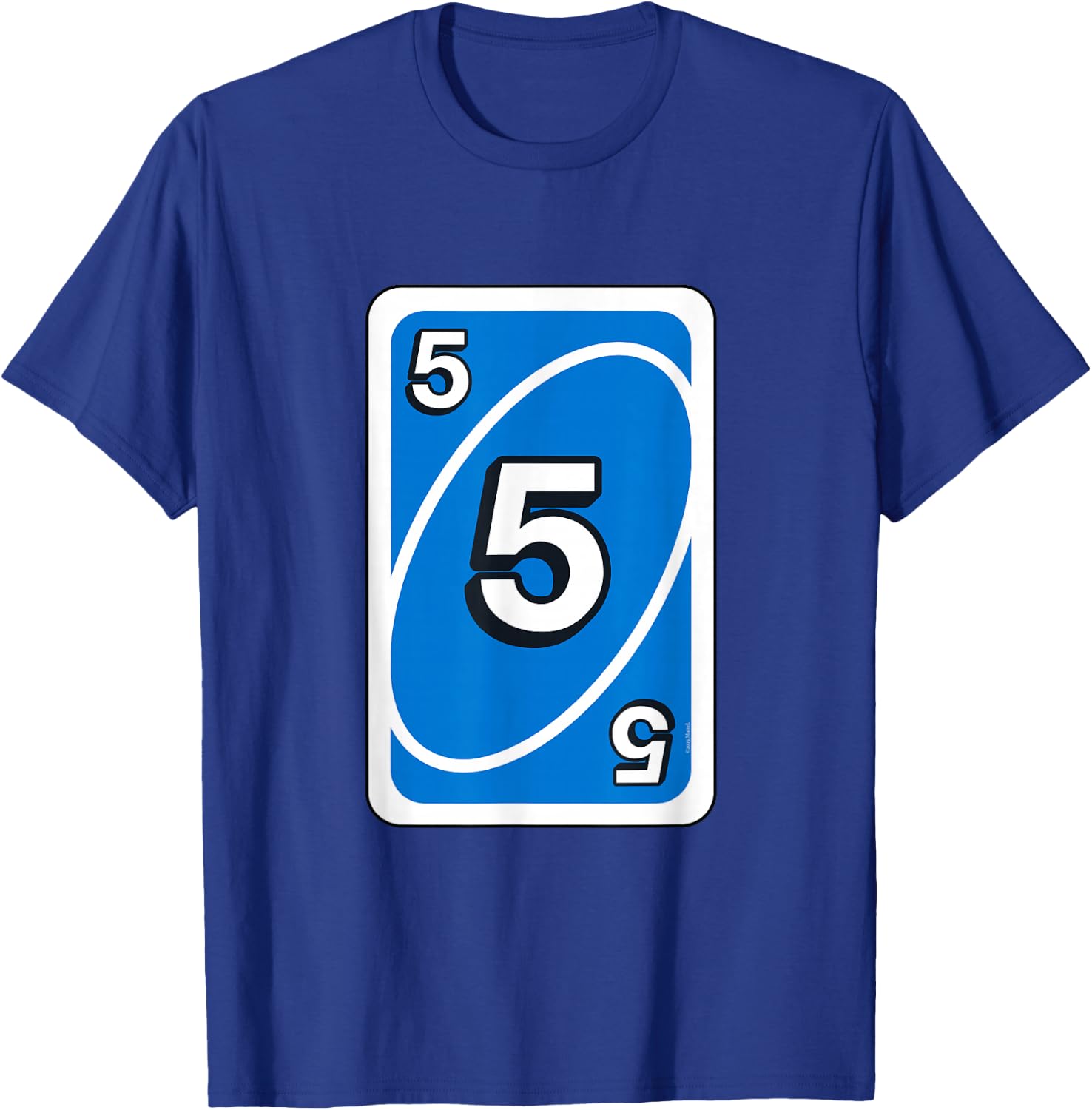 UNO Halloween Blue 5" Card T-Shirt - T-Shirt | Royal