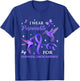I Wear Periwinkle For Esophageal Cancer Hummingbird T-Shirt - T-Shirt | Royal