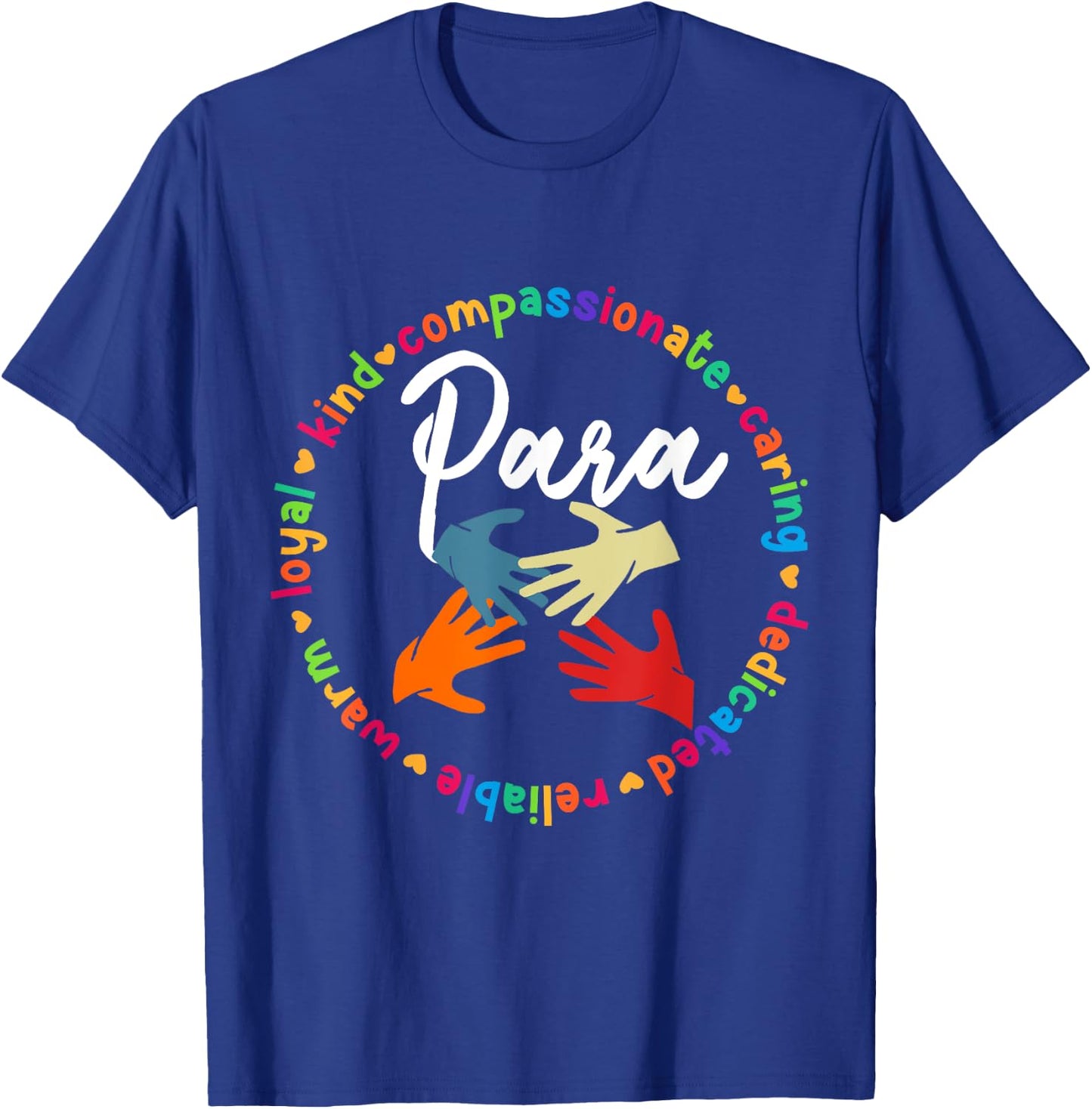 Back To School , Women Teacher Paraprofessional T-Shirt - T-Shirt | Royal