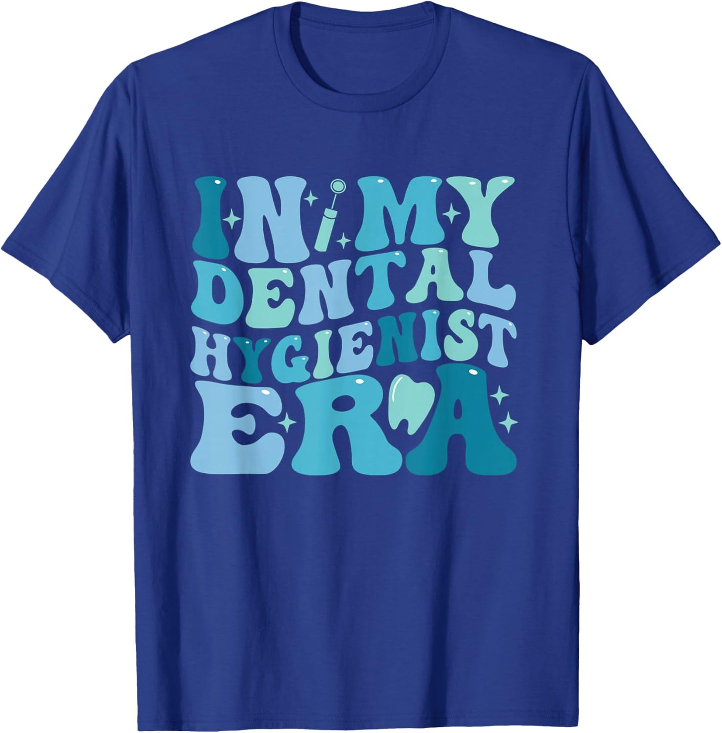 Retro in My Dental Hygienist Era Dentist Dental Student T-Shirt - T-Shirt | Royal