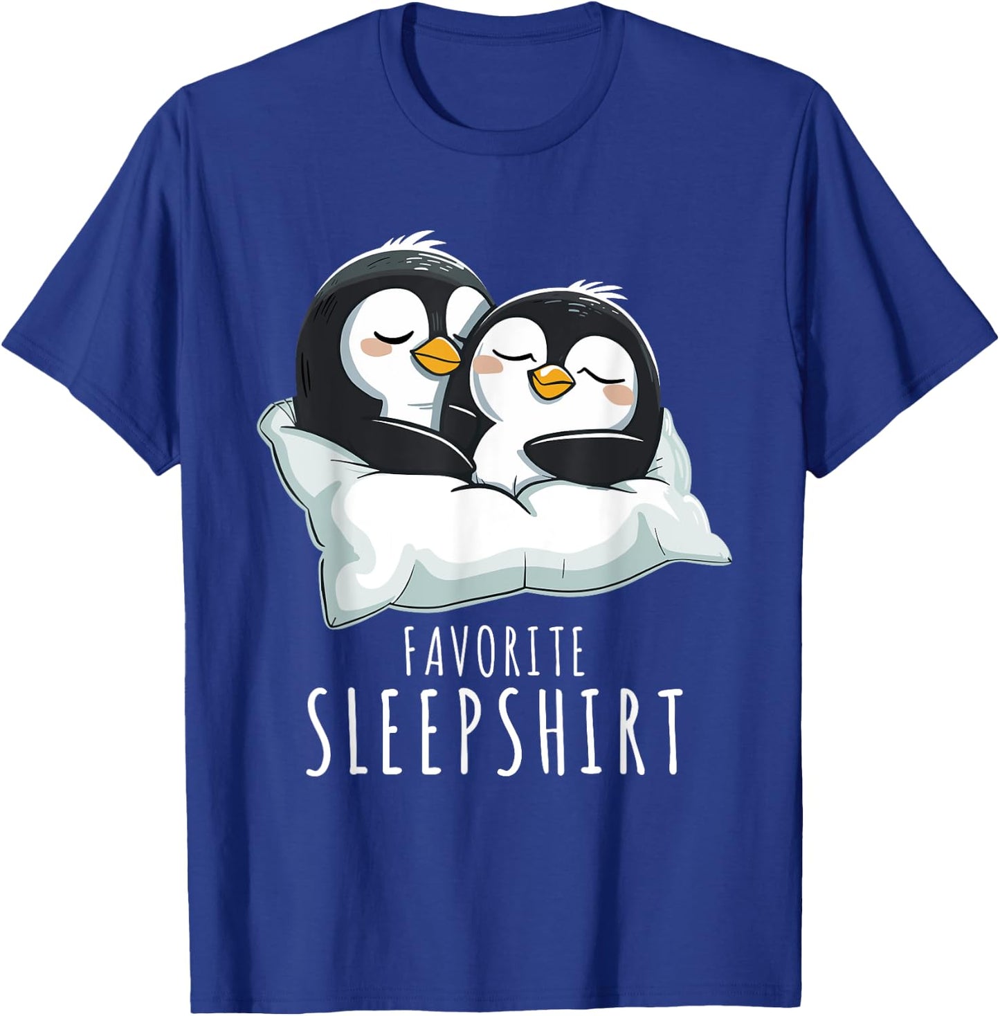 Couples Penguin Pajama Favourite Sleepshirt Penguins , Small, Black T-Shirt - T-Shirt | Royal