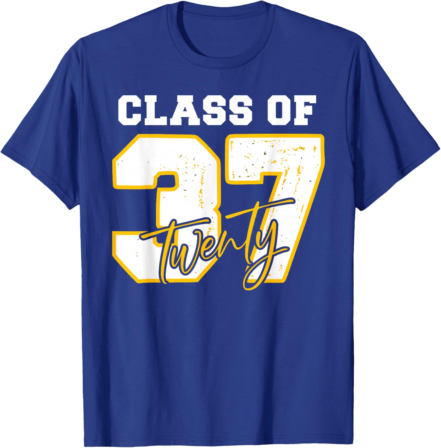 Class of 2037 Pre-K to Graduation Back 2 School Grow With Me T-Shirt - T-Shirt | Royal