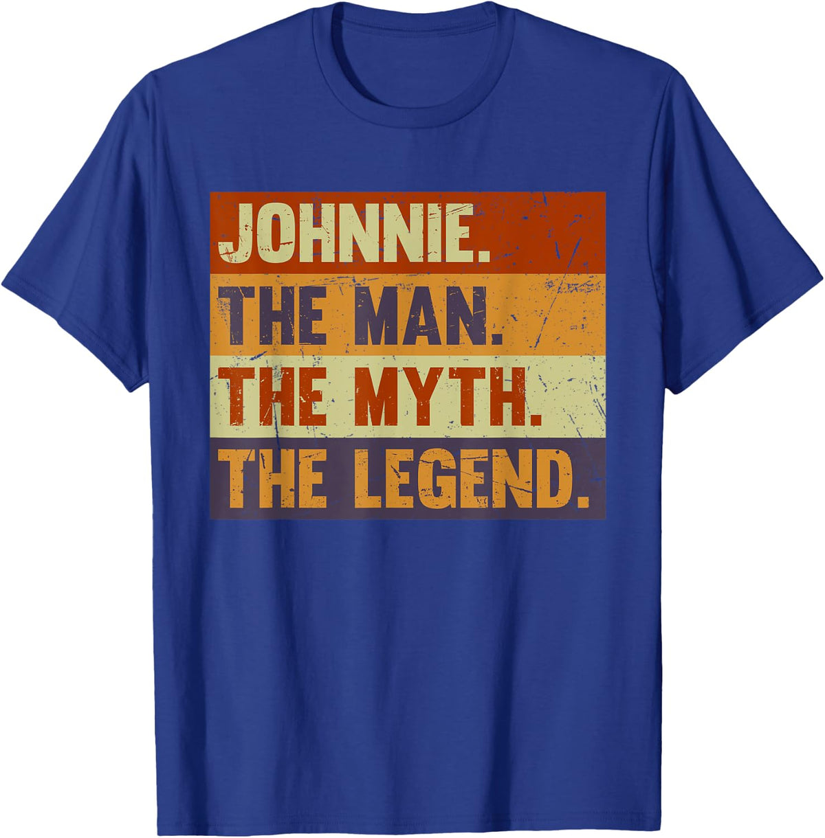 Johnnie The Man The Myth The Legend Vintage Gift Johnnie T-Shirt - T-Shirt | Royal