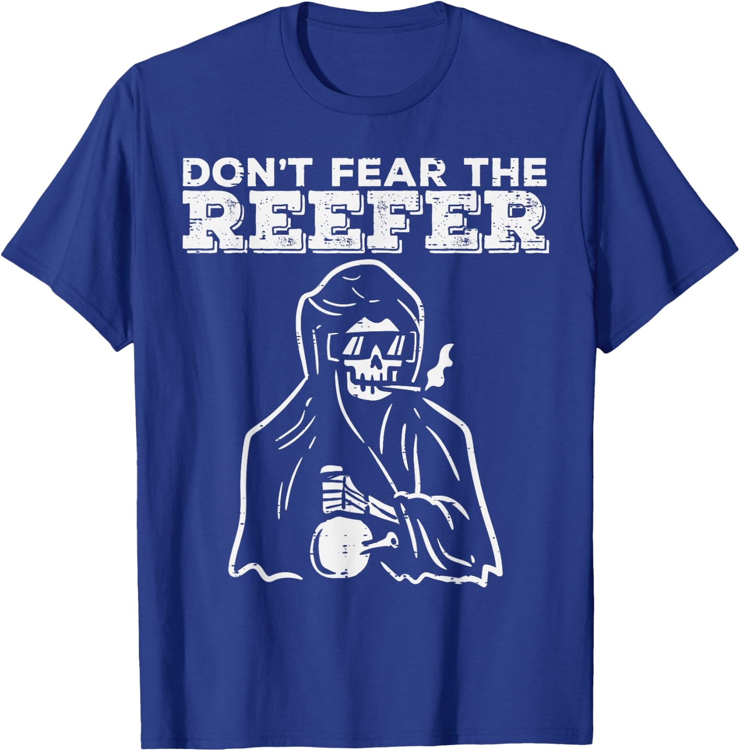 Halloween Dont Fear Reefer Grim Reaper Funny Costume Men T-Shirt - T-Shirt | Royal
