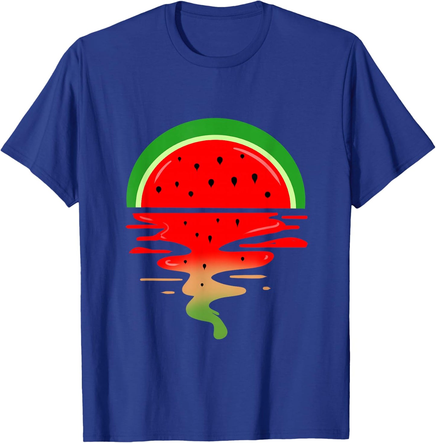 Summer Watermelon Sunset T-Shirt - T-Shirt | Royal