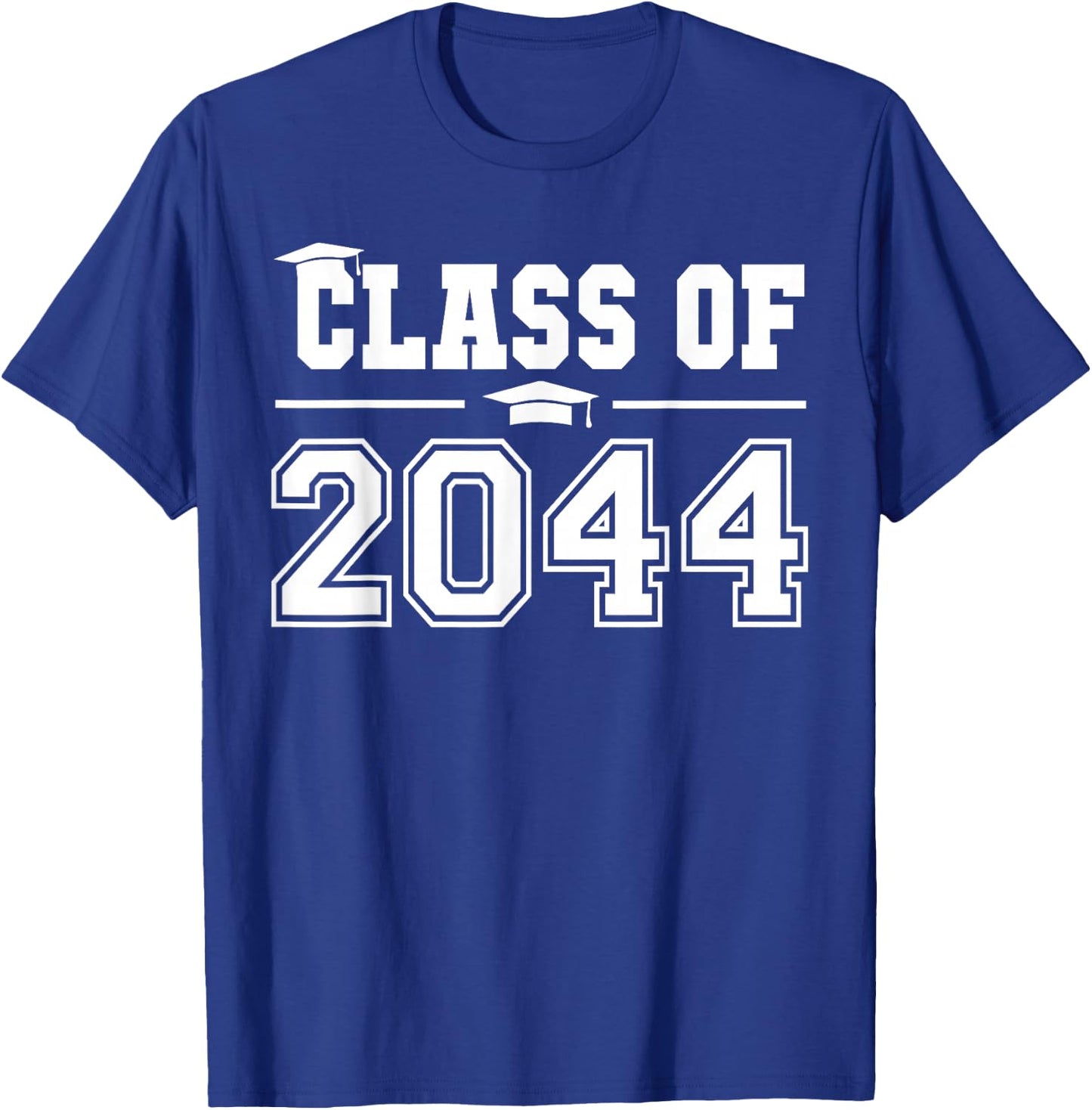 Class of 2044 Grow With Me First Day of School Graduation T-Shirt - T-Shirt | Royal